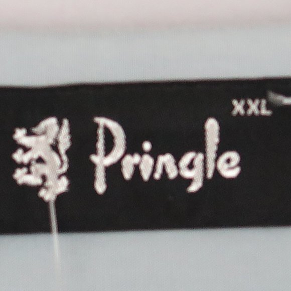 NWT PRINGLE Unisex Sky Blue Argyle Long Sleeve Cotton Top Size XXL - Picture 9 of 10